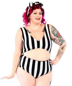 SOURPUSS CLOTHING Hot Ghoul Monokini Swimwear