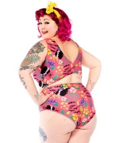 SOURPUSS CLOTHING Tropical Ghoulie Monokini