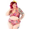 SOURPUSS CLOTHING Tropical Ghoulie Monokini