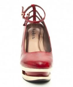 HADES Victorian Corsets Size 10 - Sheen Red Patent Anti Gravity Heel