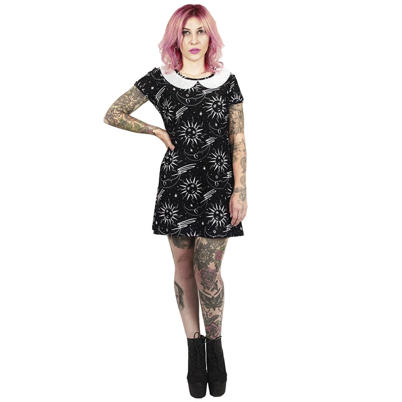 TOO FAST Celestial Collared Mini Dress Clothing 5 TOO FAST Celestial Collared Mini Dress Clothing