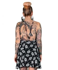 TOO FAST Clothing Up Yours Skeleton Skater Dress