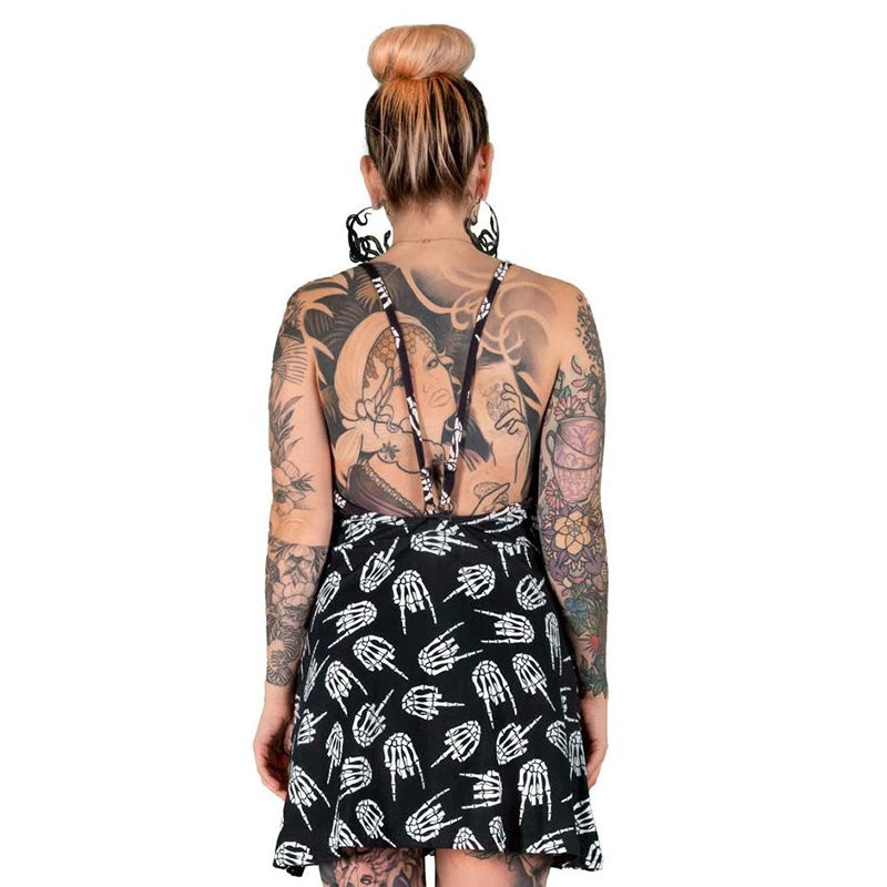 TOO FAST Clothing Up Yours Skeleton Skater Dress 4 TOO FAST Clothing Up Yours Skeleton Skater Dress