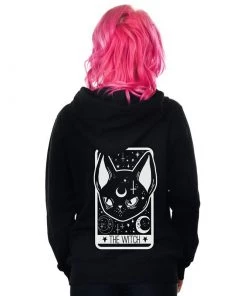 TOO FAST Outerwear The Witch Tarot Card Hoodie