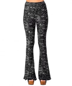 TOO FAST Celestial Sun Flared Bell Bottoms