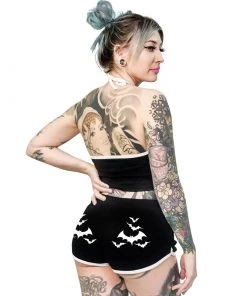 TOO FAST Clothing Bat Retro Booty Shorts