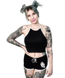 TOO FAST Praying Sinner Retro Booty Shorts