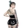 TOO FAST Clothing Pumpkin Face Retro Booty Shorts 1 TOO FAST Clothing Pumpkin Face Retro Booty Shorts