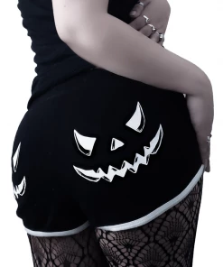 TOO FAST Clothing Pumpkin Face Retro Booty Shorts