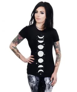 TOO FAST Moon Phases Babydoll T Shirt