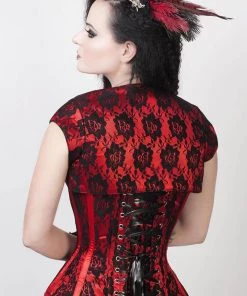 Corset Deal Red Lacer Overbust Corset Corsets