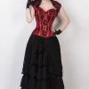 Corset Deal Layered Goth Skirt