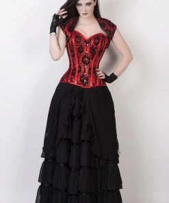Corset Deal Layered Goth Skirt