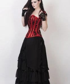 Corset Deal Layered Goth Skirt