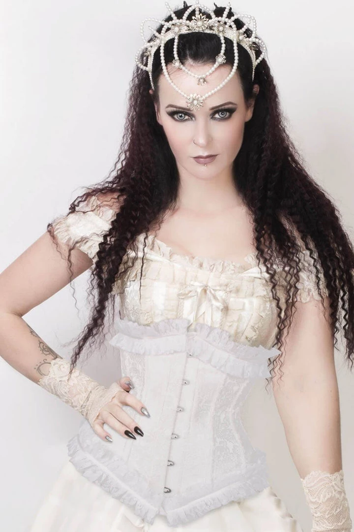 Corset Deal Lace Frills Underbust Corset 3 Corset Deal Lace Frills Underbust Corset