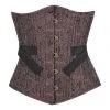 Corset Deal Fan Out Underbust Corset - Brown