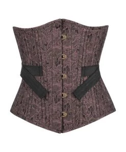 Corset Deal Fan Out Underbust Corset - Brown