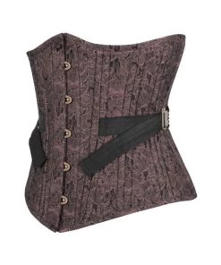 Corset Deal Fan Out Underbust Corset - Brown