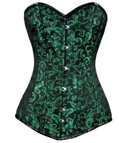 Violet Vixen Green Ivy Long Overbust Corset Corsets