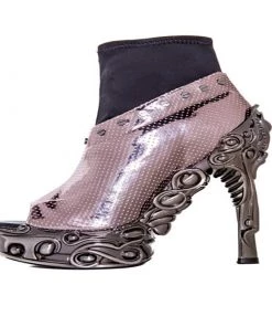 HADES FOOTWEAR Shoes Size 10 - High Valerian Spiked Heels - Gunmetal