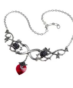 ALCHEMY Infinite Love Black Rose Necklace