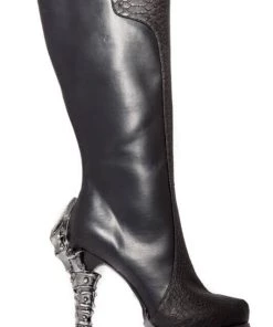 HADES FOOTWEAR Size 9 - Willow Black Snakeskin Boots Shoes