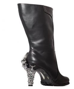 HADES FOOTWEAR Size 9 - Willow Black Snakeskin Boots Shoes