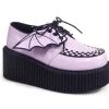 PLEASER USA Batty Glittered Creepers - Pink Shoes 1 PLEASER USA Batty Glittered Creepers - Pink Shoes