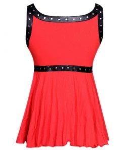 Corset Deal Clothing Miss Ruby Red Hi-Lo Top - Size XL