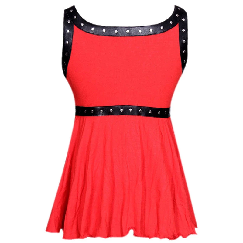 Corset Deal Clothing Miss Ruby Red Hi-Lo Top - Size XL 4 Corset Deal Clothing Miss Ruby Red Hi-Lo Top - Size XL