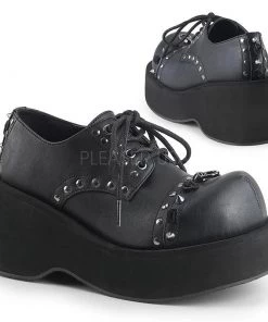 PLEASER USA Spiked Platform Oxfords Shoes