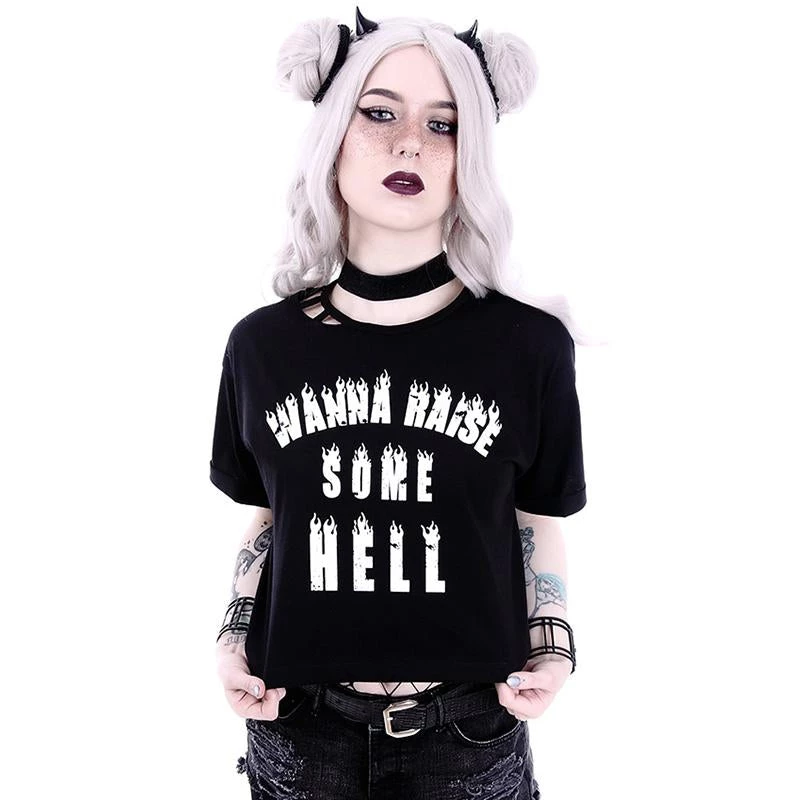 RESTYLE Hell Raiser Crop Top Clothing 3 RESTYLE Hell Raiser Crop Top Clothing