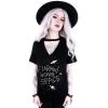 RESTYLE Space Queen V-Neck Shirt Goth