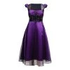 Sample Small & Medium - Gothic Dots Dress - Purple