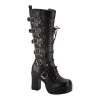 PLEASER USA Gothic Stomper Buckled Boots Shoes