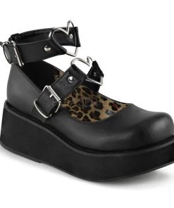 PLEASER USA Heart Buckled Mary Janes