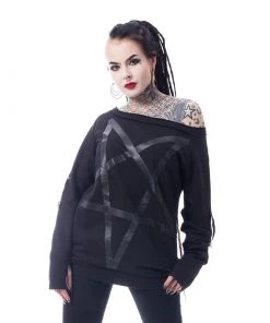 INNOCENT CLOTHING Dark Pentagram Off Shoulder Top