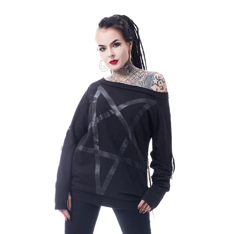 INNOCENT CLOTHING Dark Pentagram Off Shoulder Top 3 INNOCENT CLOTHING Dark Pentagram Off Shoulder Top