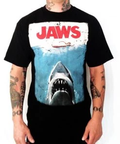 Rock Rebel JAWS Poster Men's Tee
