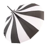 Night Bloom Morticia's Pagoda Umbrella - Black/White Accessories