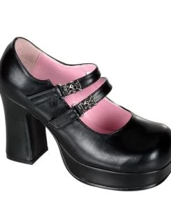 PLEASER USA Shoes Pinked Out Chunky Skulls