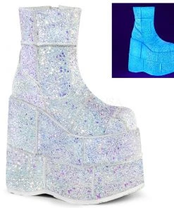 PLEASER USA Double Stacked Celestial Platform Stompers Gay Pride