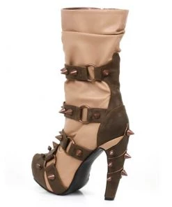 HADES Size 10 - Bjorn Studded Mid Calf Tan Boot