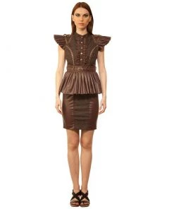 Renn Faire Size Large - Sample Ruffled Steam Dress