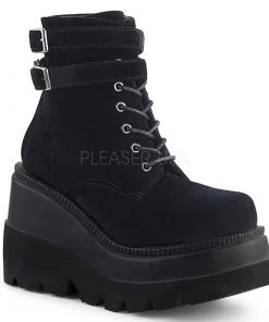 PLEASER USA Shoes Double Buckle Stompers