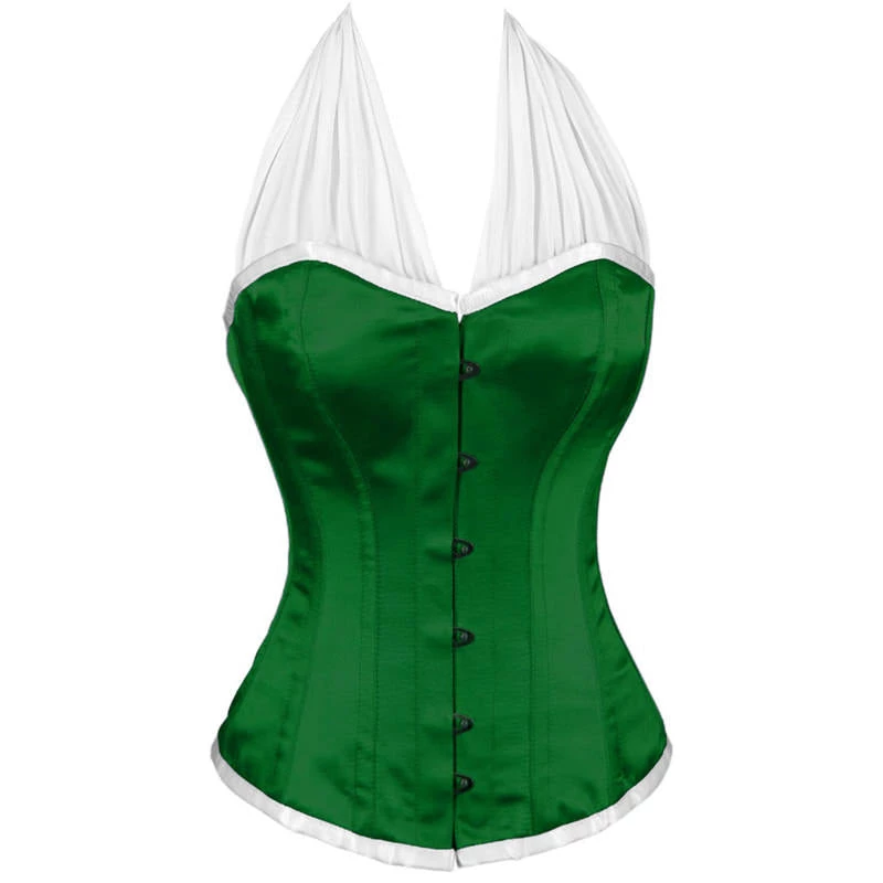 Violet Vixen Simply Sexy Green Overbust Corset - Size 22 Corsets