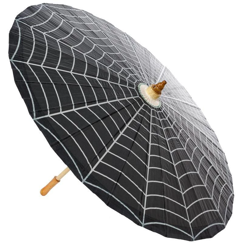 SOURPUSS CLOTHING Accessories Spiderweb Parasol 3 SOURPUSS CLOTHING Accessories Spiderweb Parasol