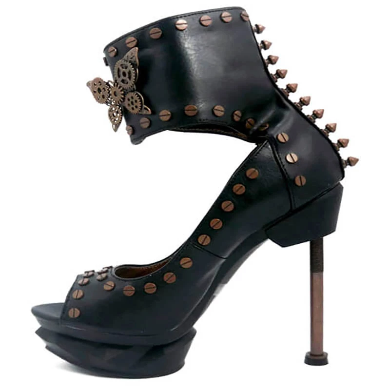 HADES Size 10 - Steam Machine Pirate Heel 3 HADES Size 10 - Steam Machine Pirate Heel