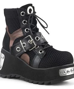 PLEASER USA Gay Pride Mesh Toe Plate Stompers